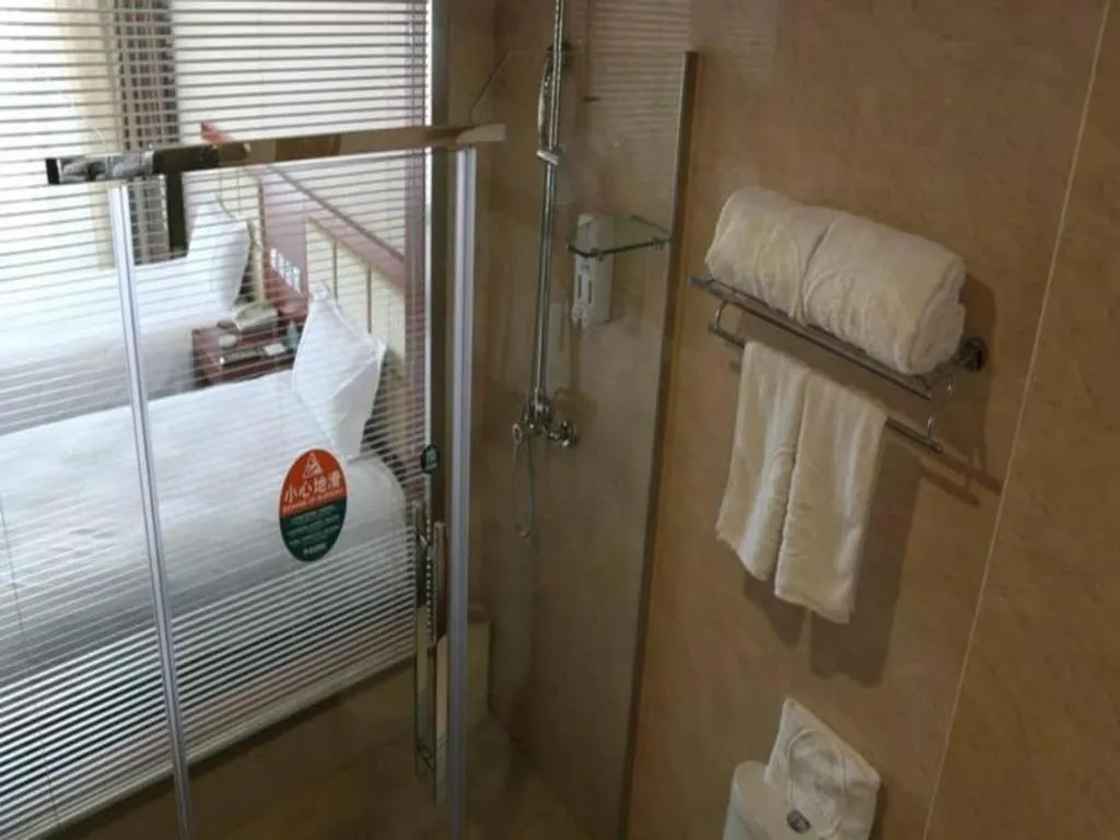 Bed in GreenTree Inn Beijing Tonzhou Maju Bridge No.2 Express Hotel