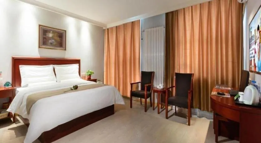 Bed in GreenTree Inn Beijing Tonzhou Maju Bridge No.2 Express Hotel