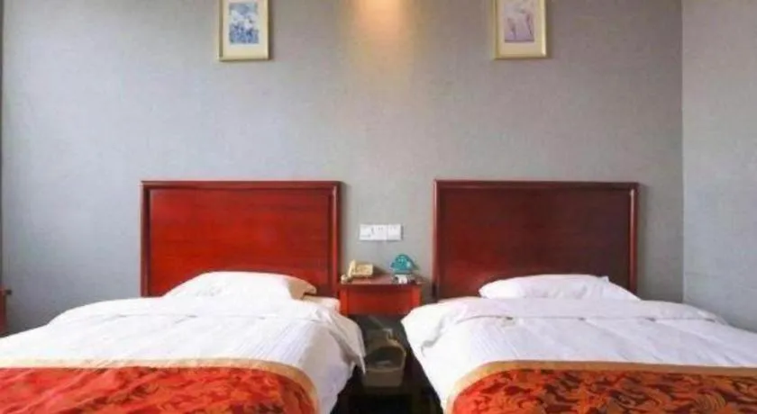 Bed in GreenTree Inn Suzhou Shihu Suli Road Express Hotel