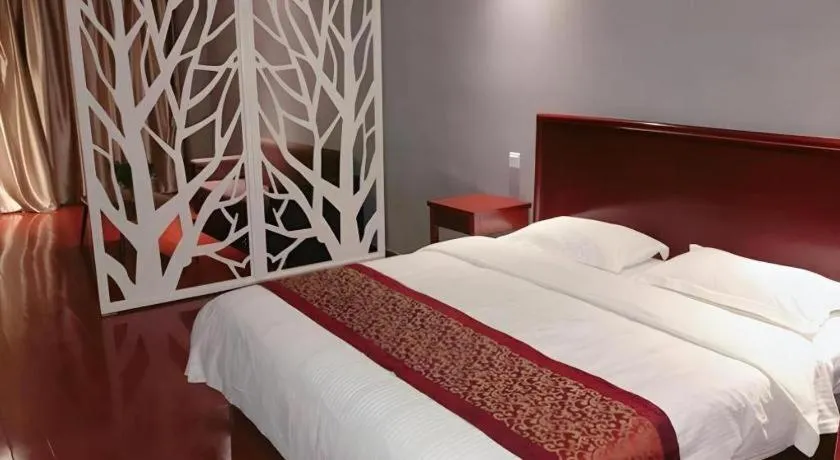 Bed in GreenTree Inn Suzhou Shihu Suli Road Express Hotel