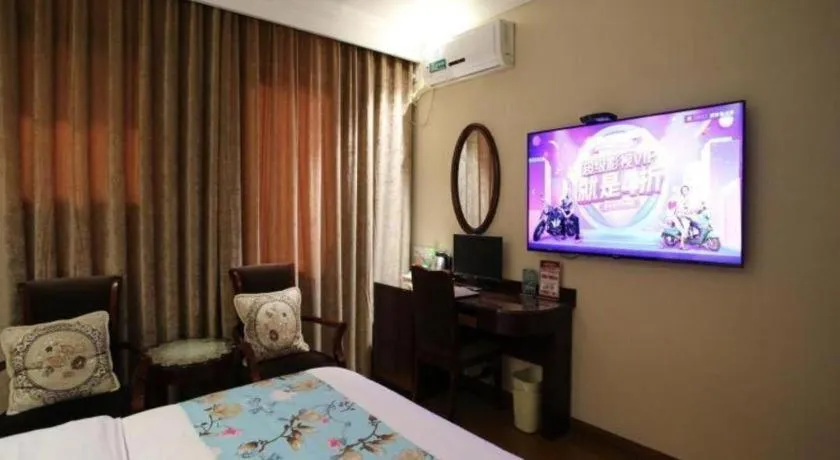 Bed in GreenTree Inn Jiangsu Wuxi Xishan DongTing Erquan East Road XinGuang Newly Estate Express Hotel