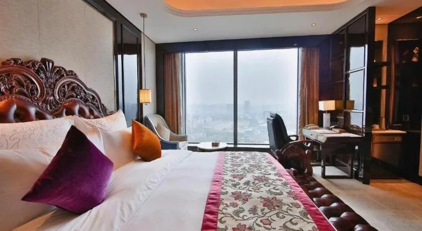 Bed in Chengdu Charming Yard Nature Nook Hotel