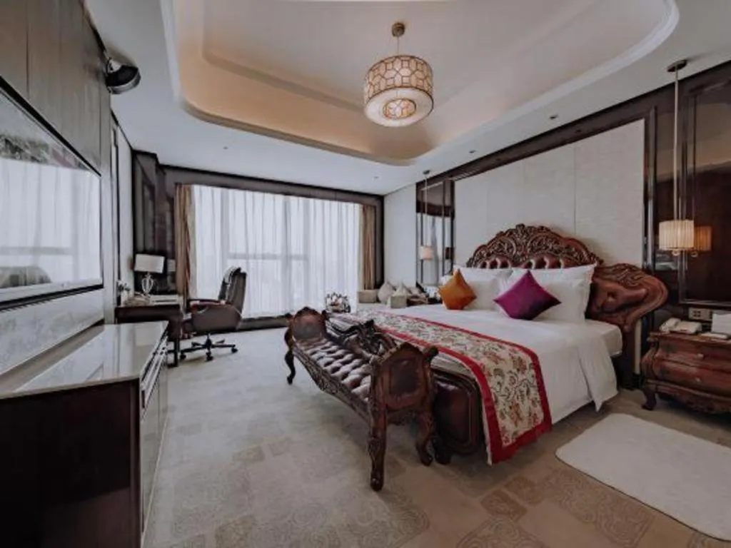 Bed in Chengdu Charming Yard Nature Nook Hotel