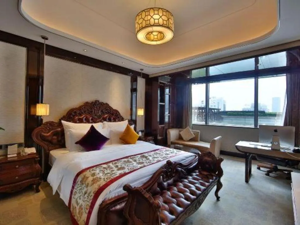 Bed in Chengdu Charming Yard Nature Nook Hotel