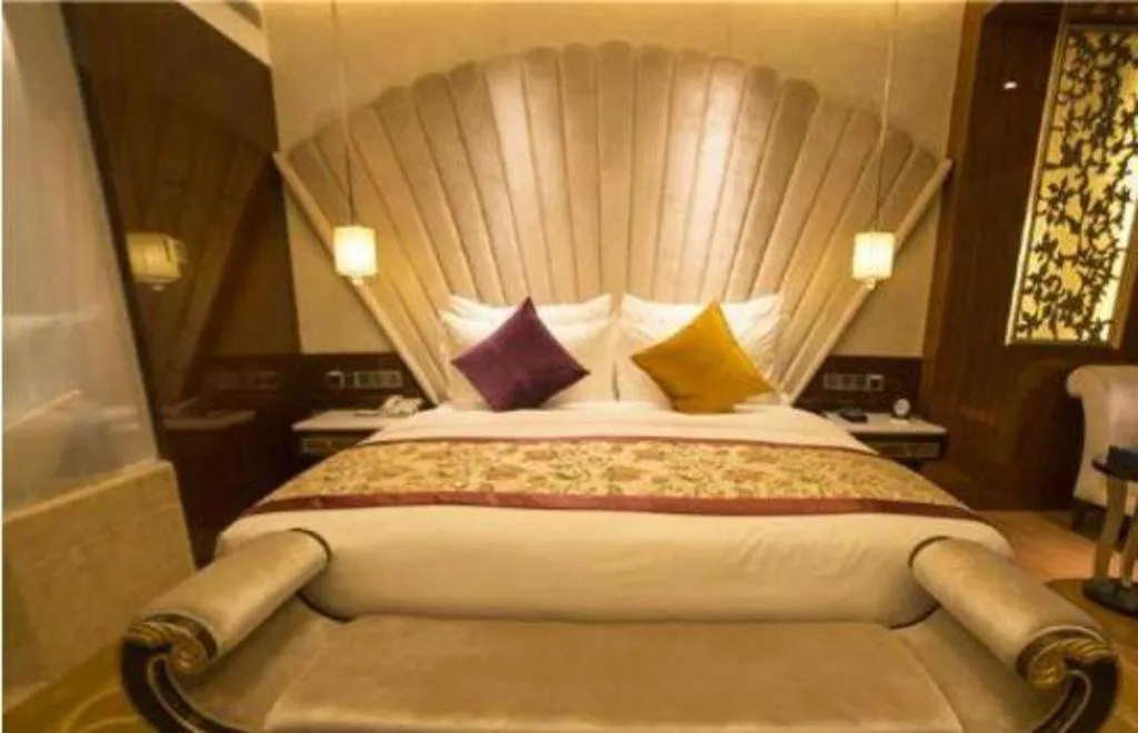 Bed in Chengdu Charming Yard Nature Nook Hotel