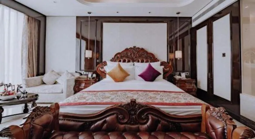 Bed in Chengdu Charming Yard Nature Nook Hotel