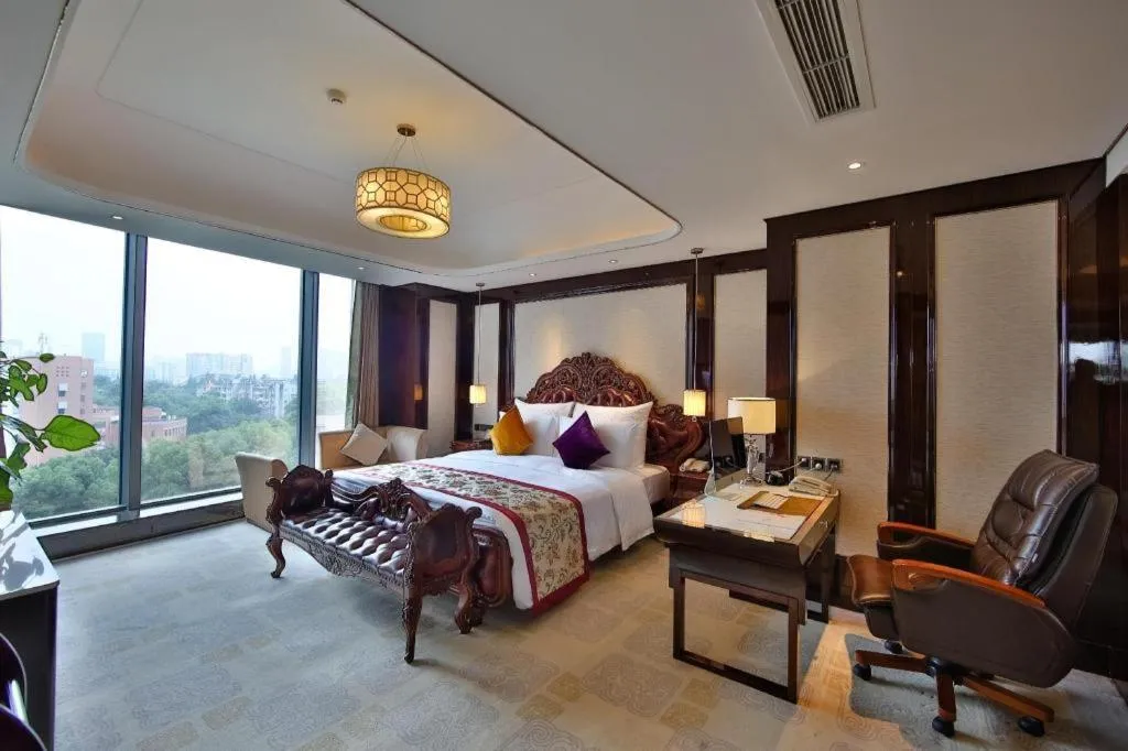 Bed in Chengdu Charming Yard Nature Nook Hotel