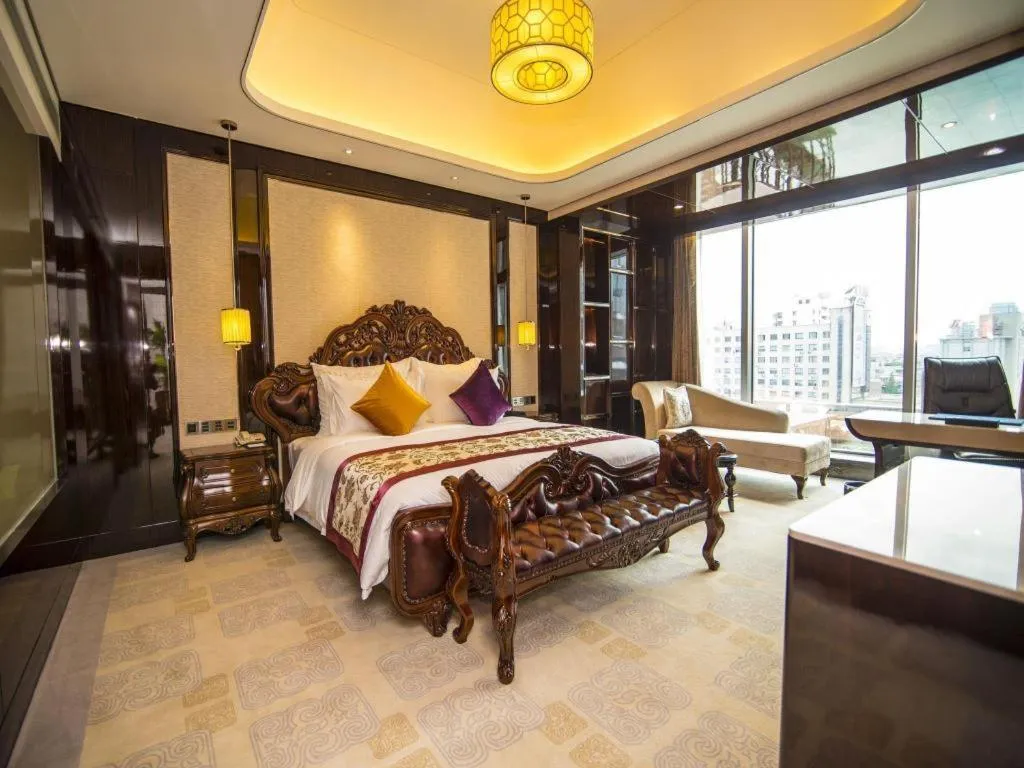 Bed in Chengdu Charming Yard Nature Nook Hotel