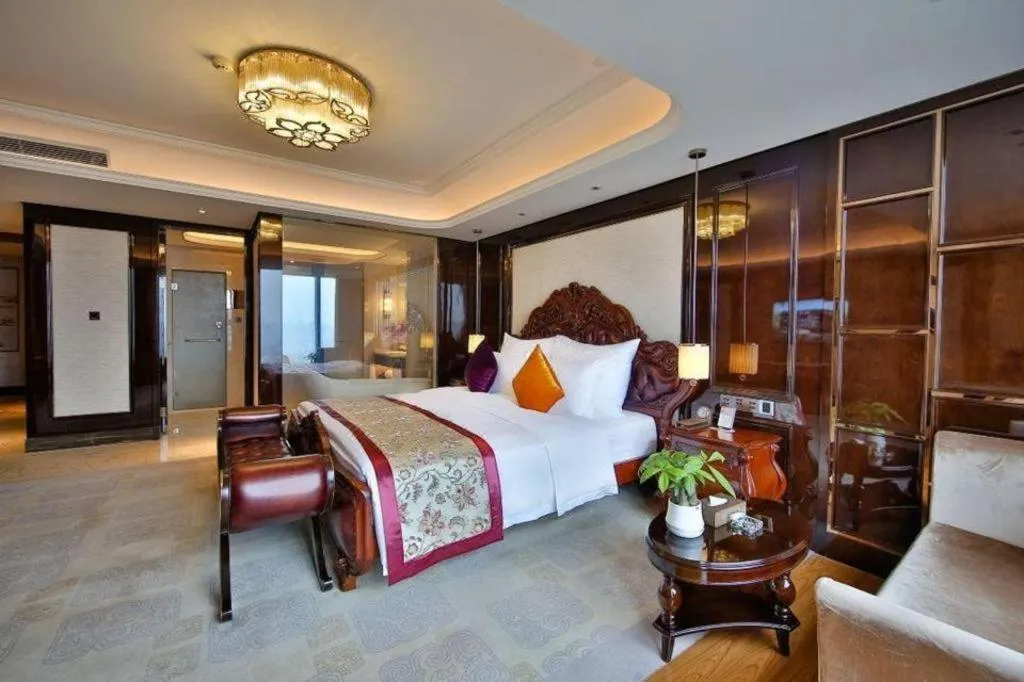 Bed in Chengdu Charming Yard Nature Nook Hotel