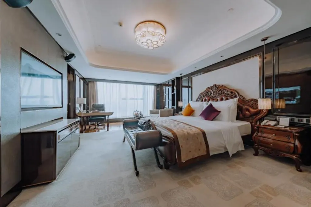 Bed in Chengdu Charming Yard Nature Nook Hotel