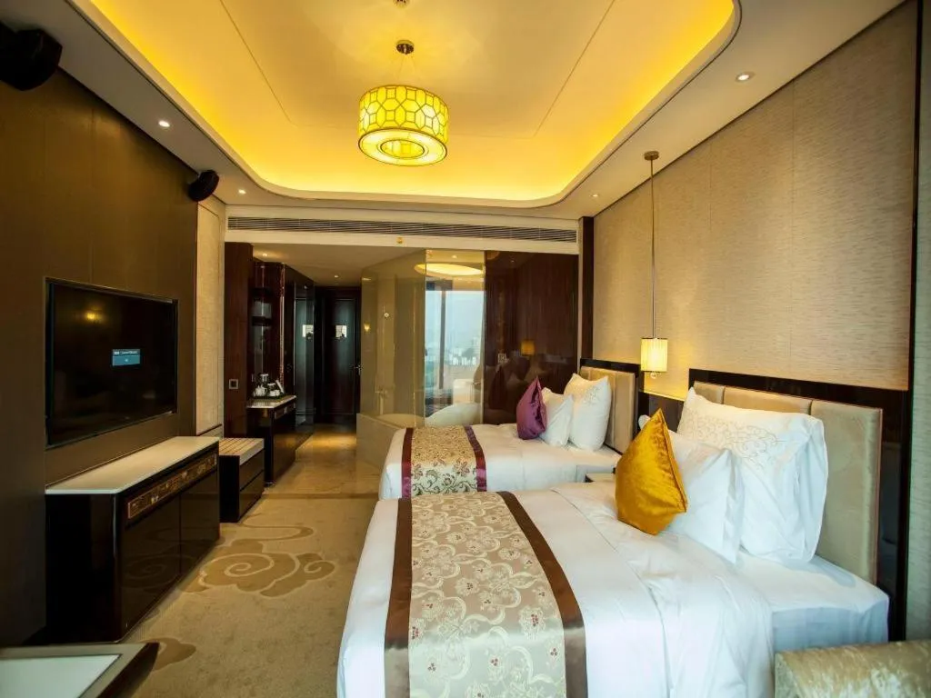 Bed in Chengdu Charming Yard Nature Nook Hotel