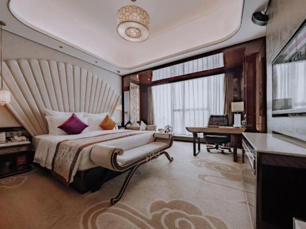 Bed in Chengdu Charming Yard Nature Nook Hotel