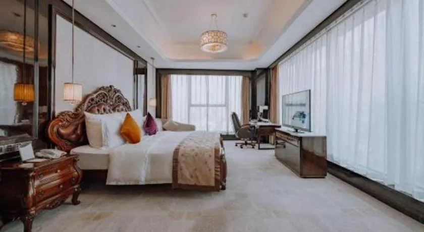 Bed in Chengdu Charming Yard Nature Nook Hotel