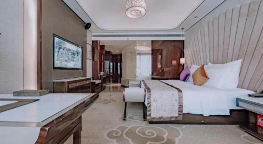 Bed in Chengdu Charming Yard Nature Nook Hotel