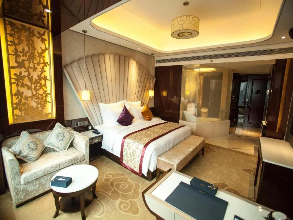 Bed in Chengdu Charming Yard Nature Nook Hotel