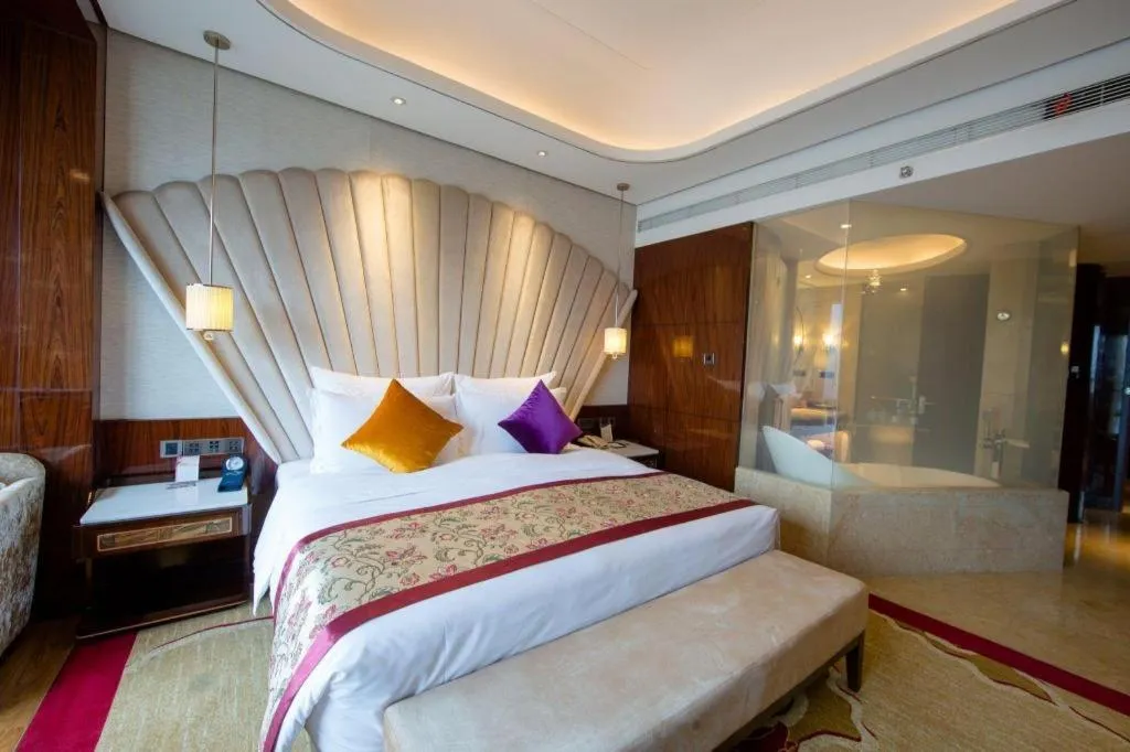 Bed in Chengdu Charming Yard Nature Nook Hotel