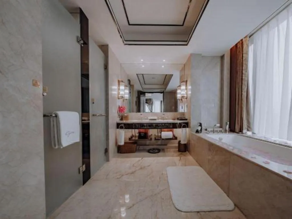 Bed in Chengdu Charming Yard Nature Nook Hotel