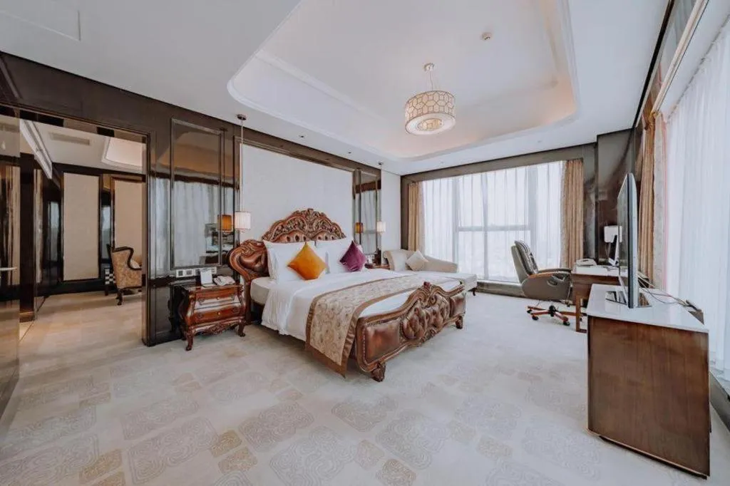 Bed in Chengdu Charming Yard Nature Nook Hotel