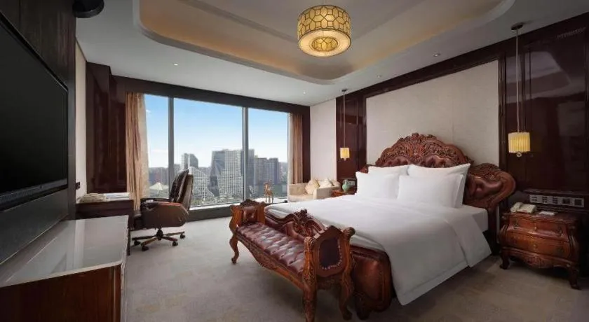 Bed in Chengdu Charming Yard Nature Nook Hotel