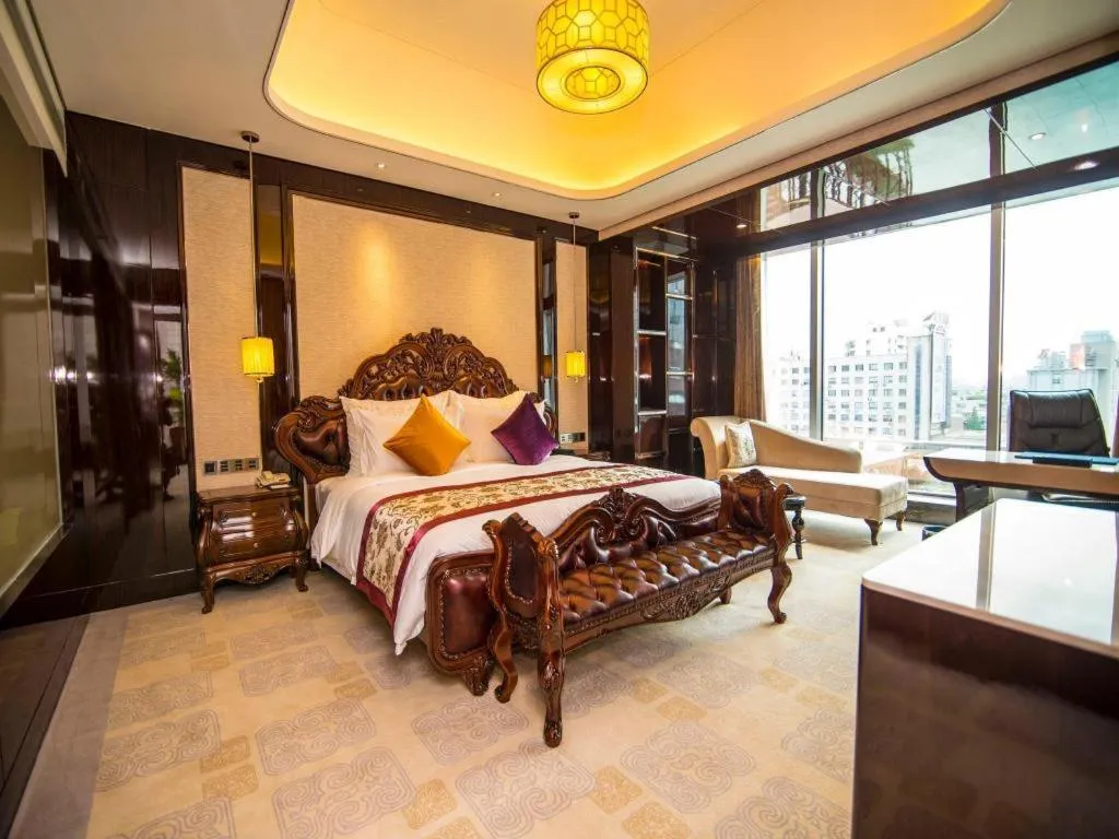 Bed in Chengdu Charming Yard Nature Nook Hotel