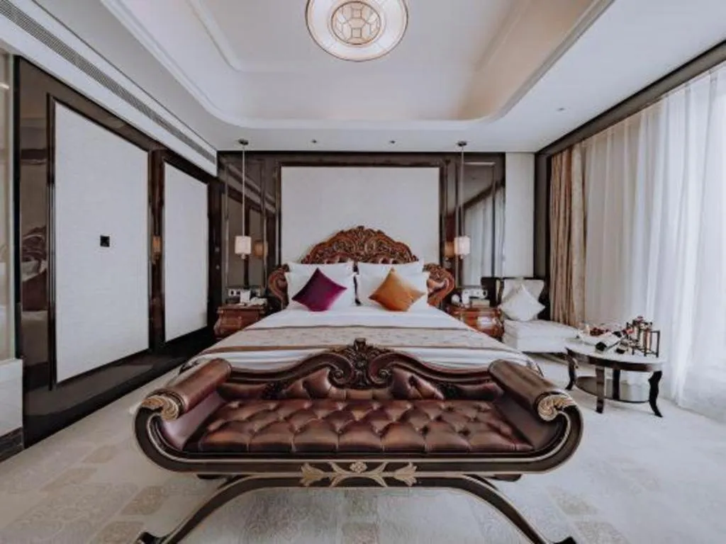 Bed in Chengdu Charming Yard Nature Nook Hotel