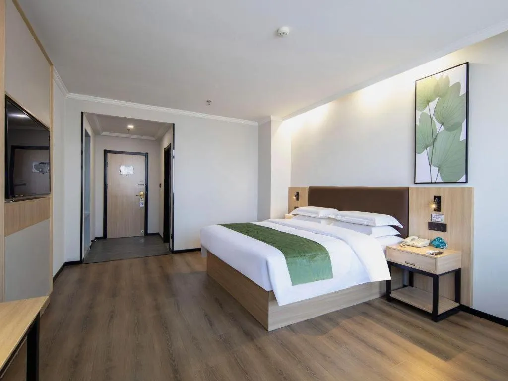 Bed in GreenTree Inn Hefei Feidong Guiwang Road Luzhou Medical School Business Hotel