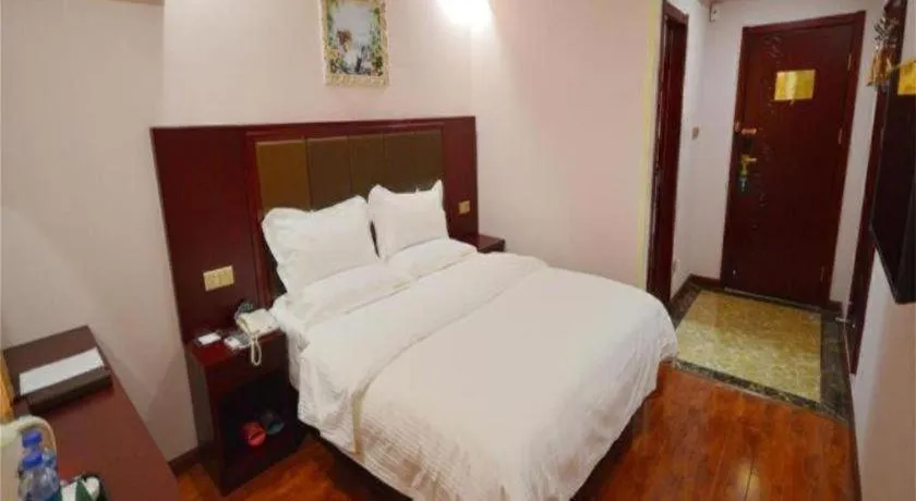 Bed in GreenTree Inn Ningde Gutian County Chengdong Street Business Hotel