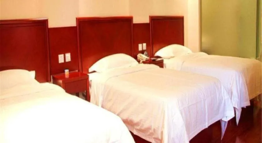 Bed in GreenTree Inn Ningde Gutian County Chengdong Street Business Hotel