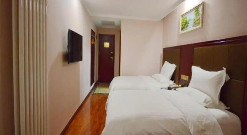 Bed in GreenTree Inn Ningde Gutian County Chengdong Street Business Hotel