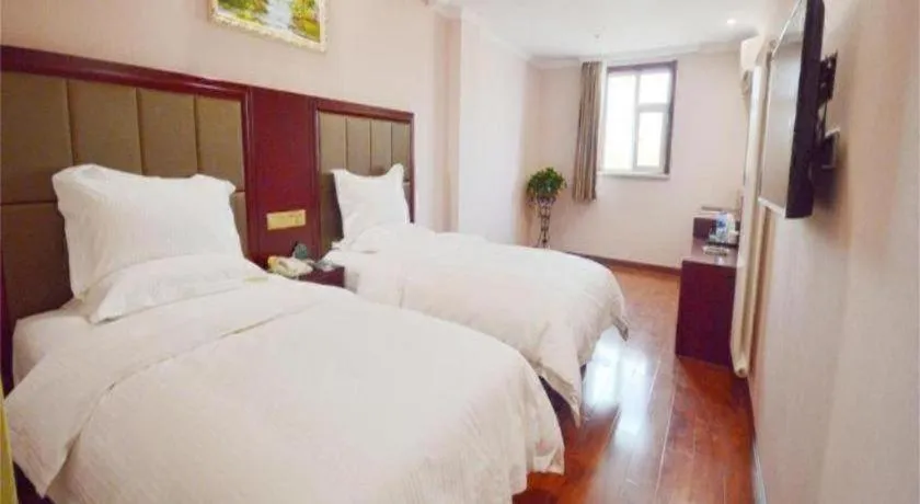 Bed in GreenTree Inn Ningde Gutian County Chengdong Street Business Hotel