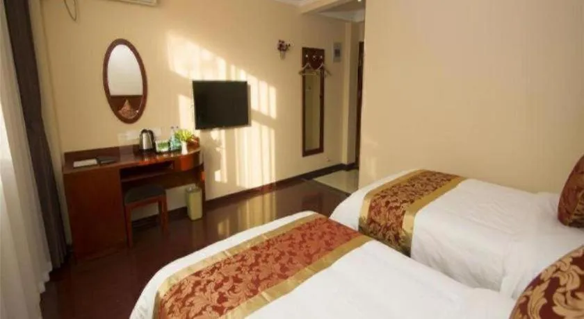 Bed in GreenTree Inn Ningde Gutian County Chengdong Street Business Hotel