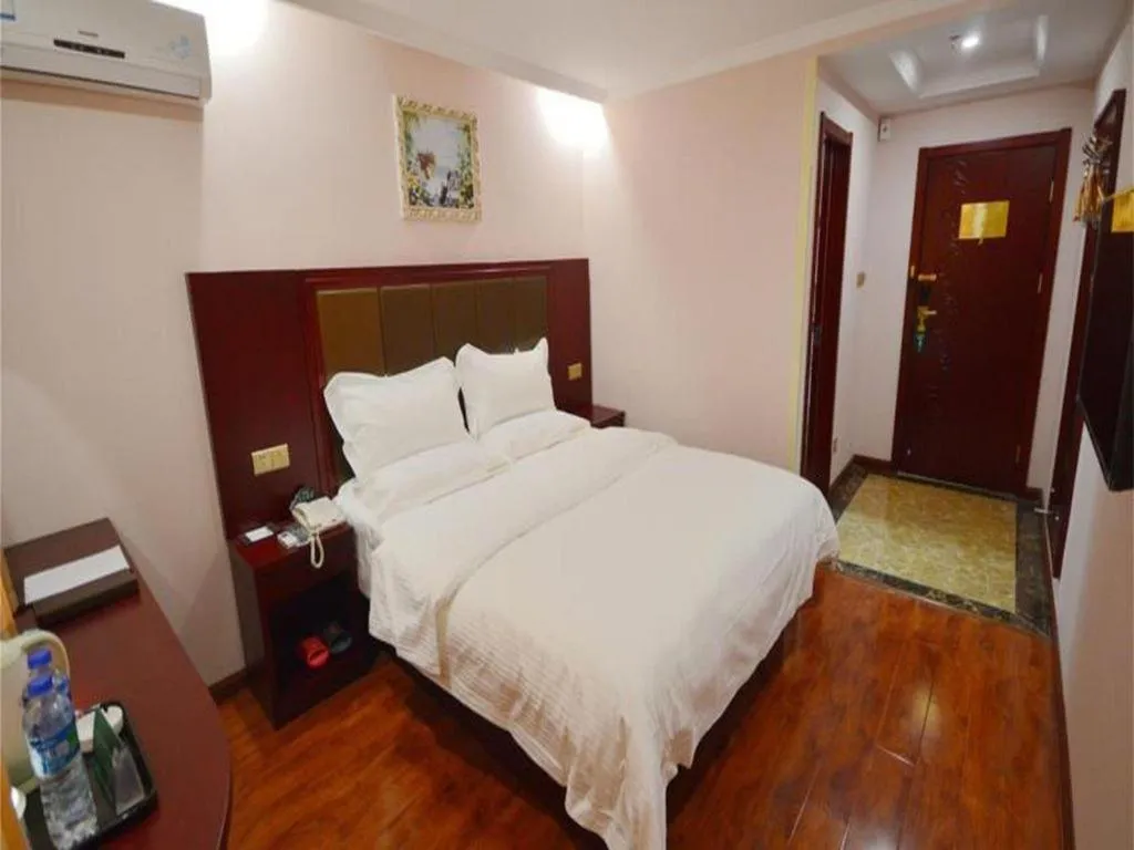 Bed in GreenTree Inn Ningde Gutian County Chengdong Street Business Hotel