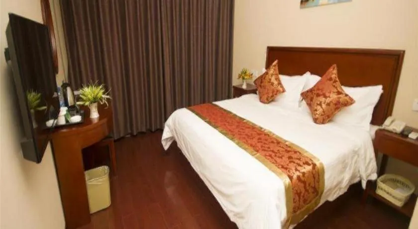Bed in GreenTree Inn Ningde Gutian County Chengdong Street Business Hotel