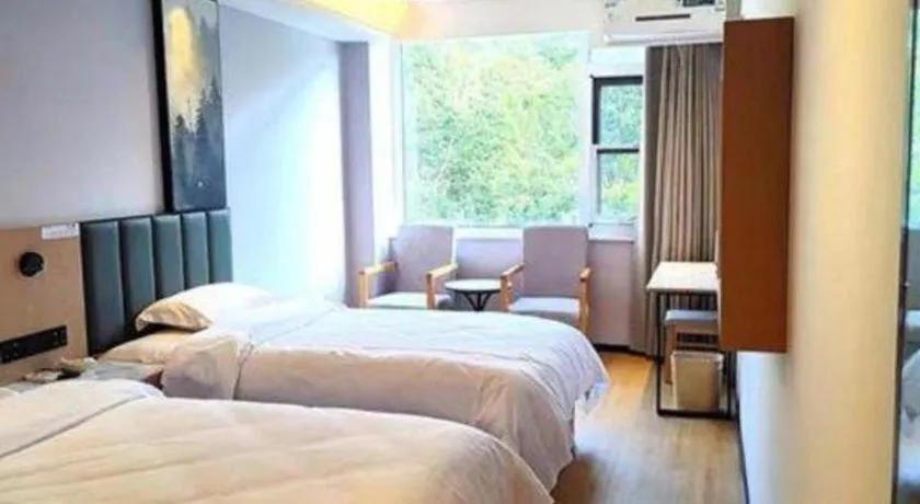 Bed in GreenTree Inn Langfang GuanGYAng District GuanGYAng Road City Government Express Hotel
