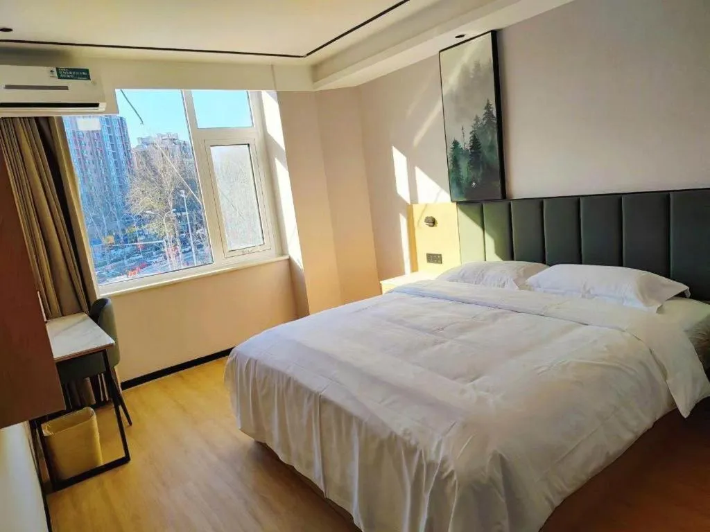 Bed in GreenTree Inn Langfang GuanGYAng District GuanGYAng Road City Government Express Hotel