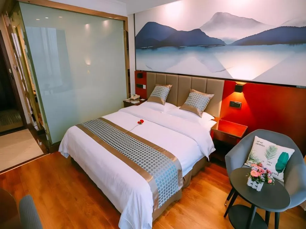 Bed in GreenTree Inn MaAnshan Economic Development District Hongqi South Road Express Hotel