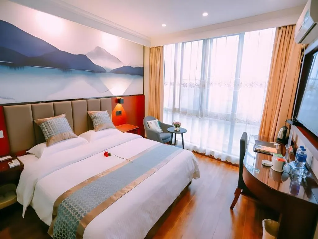 Bed in GreenTree Inn MaAnshan Economic Development District Hongqi South Road Express Hotel