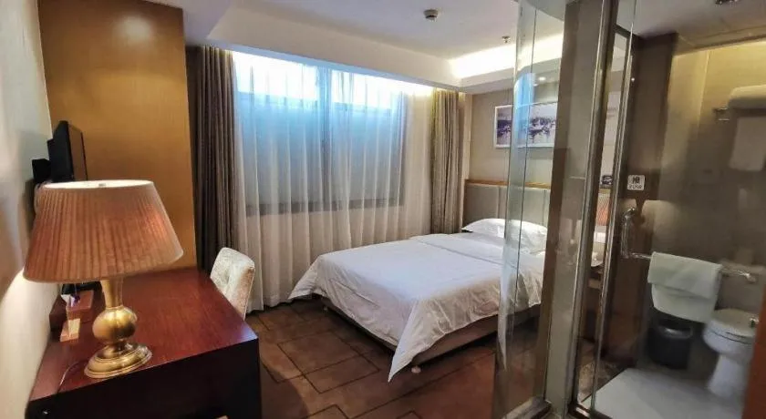 Bed in Jinjiang Metropolo Shanghai Minhang