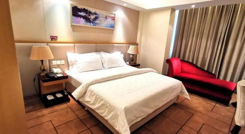 Bed in Jinjiang Metropolo Shanghai Minhang