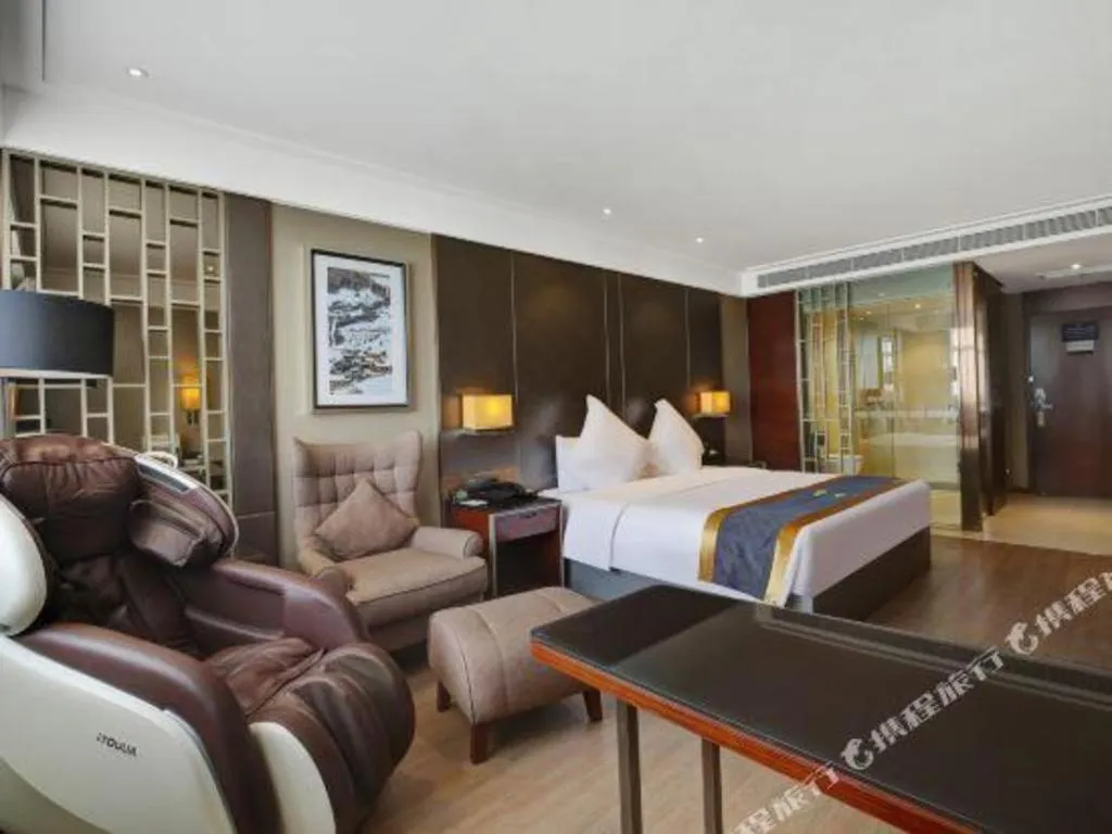 Bed in Echeng Hotel Wuhan Optics Valley Square Yangjiawan Metro Station