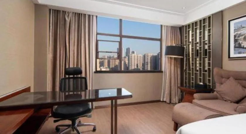 Bed in Echeng Hotel Wuhan Optics Valley Square Yangjiawan Metro Station