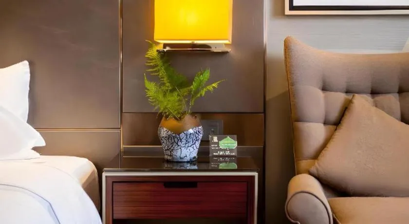 Bed in Echeng Hotel Wuhan Optics Valley Square Yangjiawan Metro Station