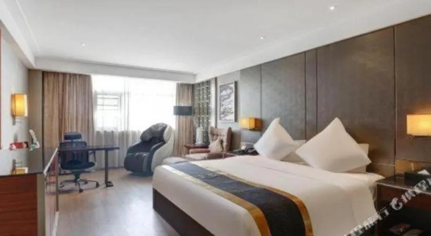 Bed in Echeng Hotel Wuhan Optics Valley Square Yangjiawan Metro Station