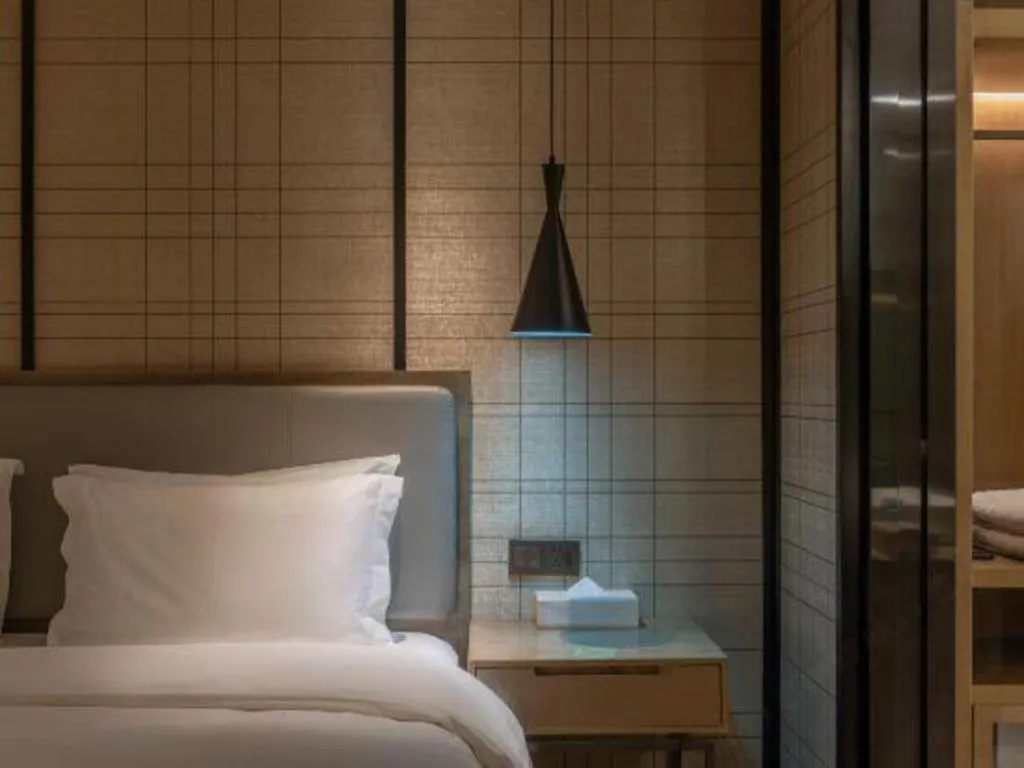 Bed in Echarm Hotel Jinan Railway Station Daming Lake