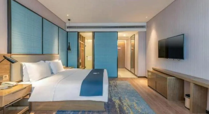 Bed in Echarm Hotel Jinan Railway Station Daming Lake