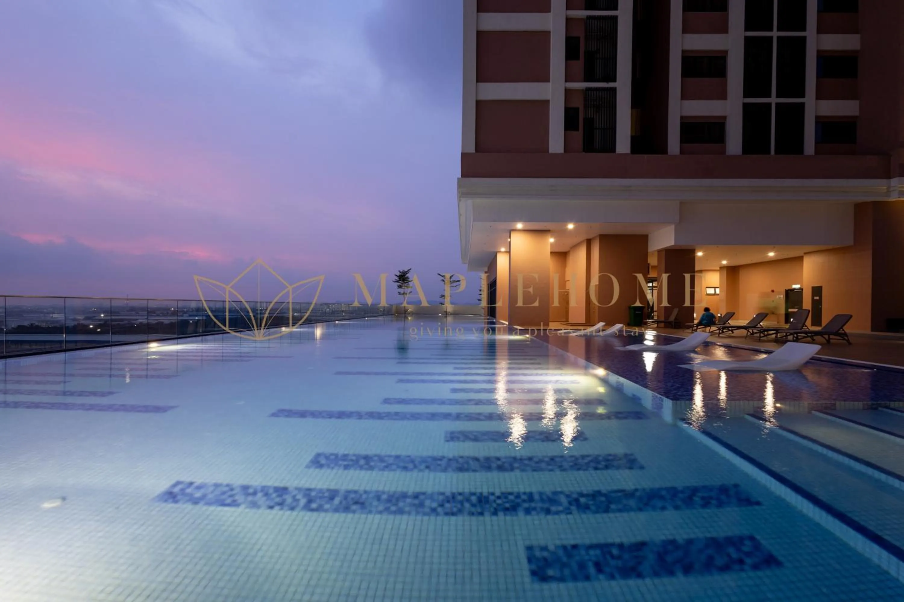Swimming pool in EduSentral Premier Suites Setia Alam