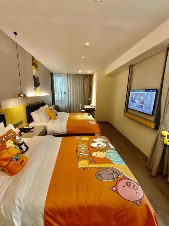 Bed in Home Inn Selected Guangzhou Zhujiang New Town Wuyangcun Metro Station