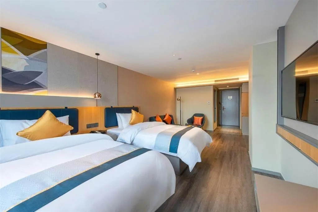 Bed in Home Inn Selected Guangzhou Zhujiang New Town Wuyangcun Metro Station