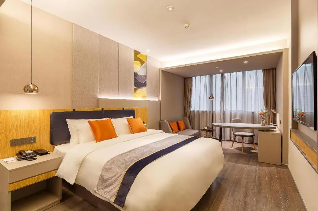 Bed in Home Inn Selected Guangzhou Zhujiang New Town Wuyangcun Metro Station