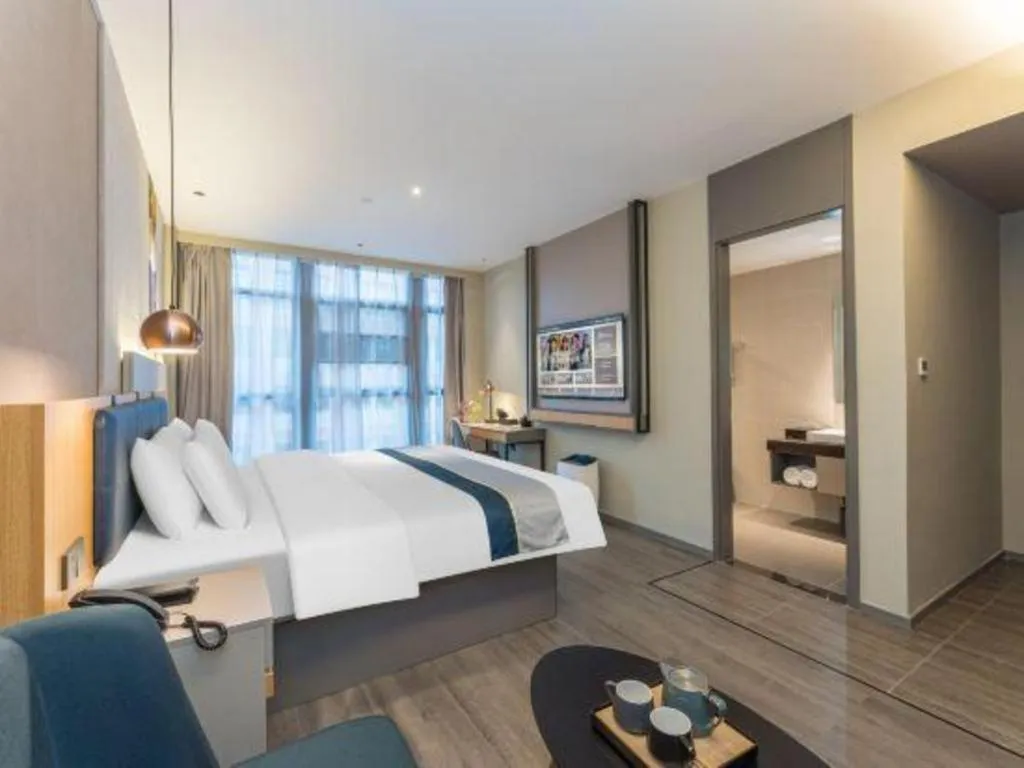 Bed in Home Inn Selected Guangzhou Zhujiang New Town Wuyangcun Metro Station